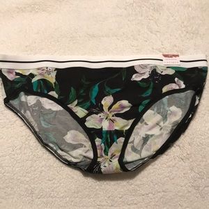 NWT Lane Bryant Cacique black floral lily Cotton Hipster panties Size 18/20
